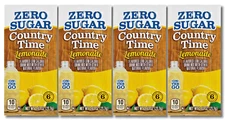 Country Time Lemonade - On the Go - Zero Sugar Drink Mix (4 Boxes - 24 packets)