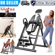 300LBS Heavy Duty Gravity Inversion Table Back Therapy Fitness Inverter Machine