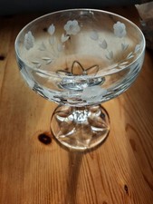 Villeroy&Boch Anemone Set  7 Bleikristall Sektgläser Sektschale Geätzt Ätzdekor