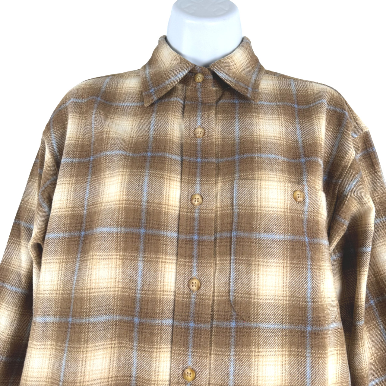 Pendleton Wool Button Front Shirt Womens Small Pl… - image 3