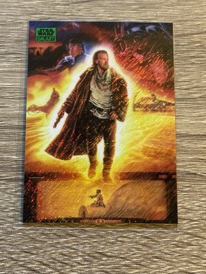 2025 Topps Chrome Star Wars Galaxy Green Shimmer Refractor /199 Protecting Hope