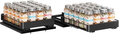 Spice Rack Organizer for Cabinet, Vertical Spice Rack Pull Out, Easy to Install,