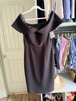 Vince Camuto Off-Shoulder Black Dress