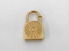 Herm s 1994 Sunflower Cadena Gold Limited Padlock Charm Le Soleil