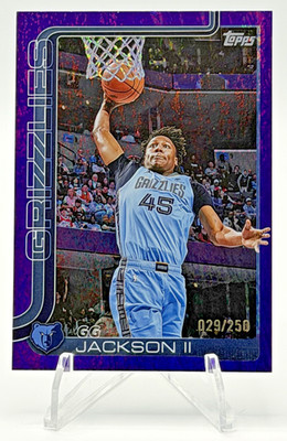 2025 Topps Flagship GG Jackson II Purple Foil #249 Memphis Grizzlies /250