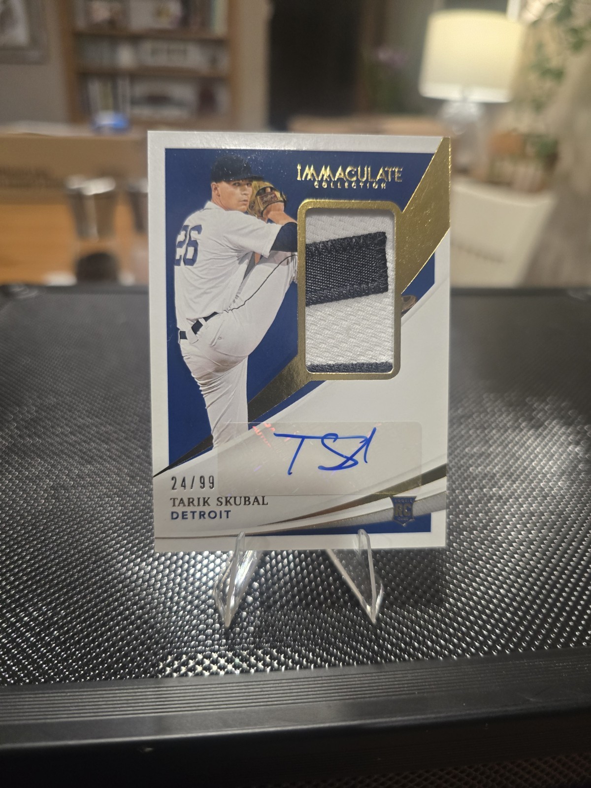 2021 Panini Immaculate  - Rookie Patch Auto Gold Tarik Skubal #129 - 24/99 