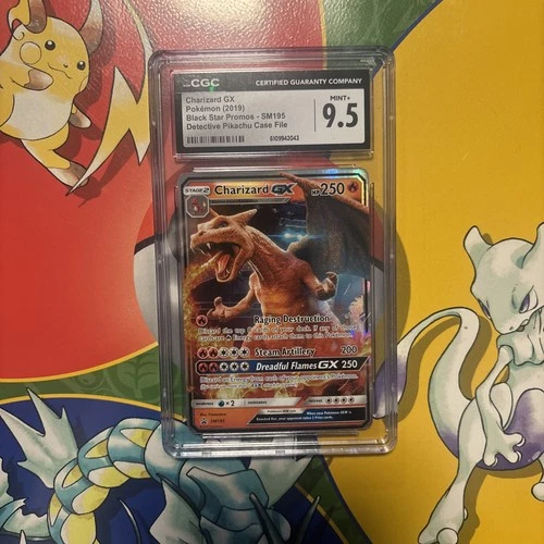 Pokemon Charizard GX SM195 Detective Pikachu Promo - CGC 9.5