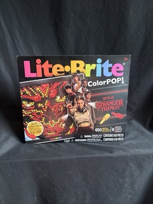 NETFLIX Stranger Things Lite-Brite Season 5 ColorPop 650 Pegs NEW IN HAND SEALED