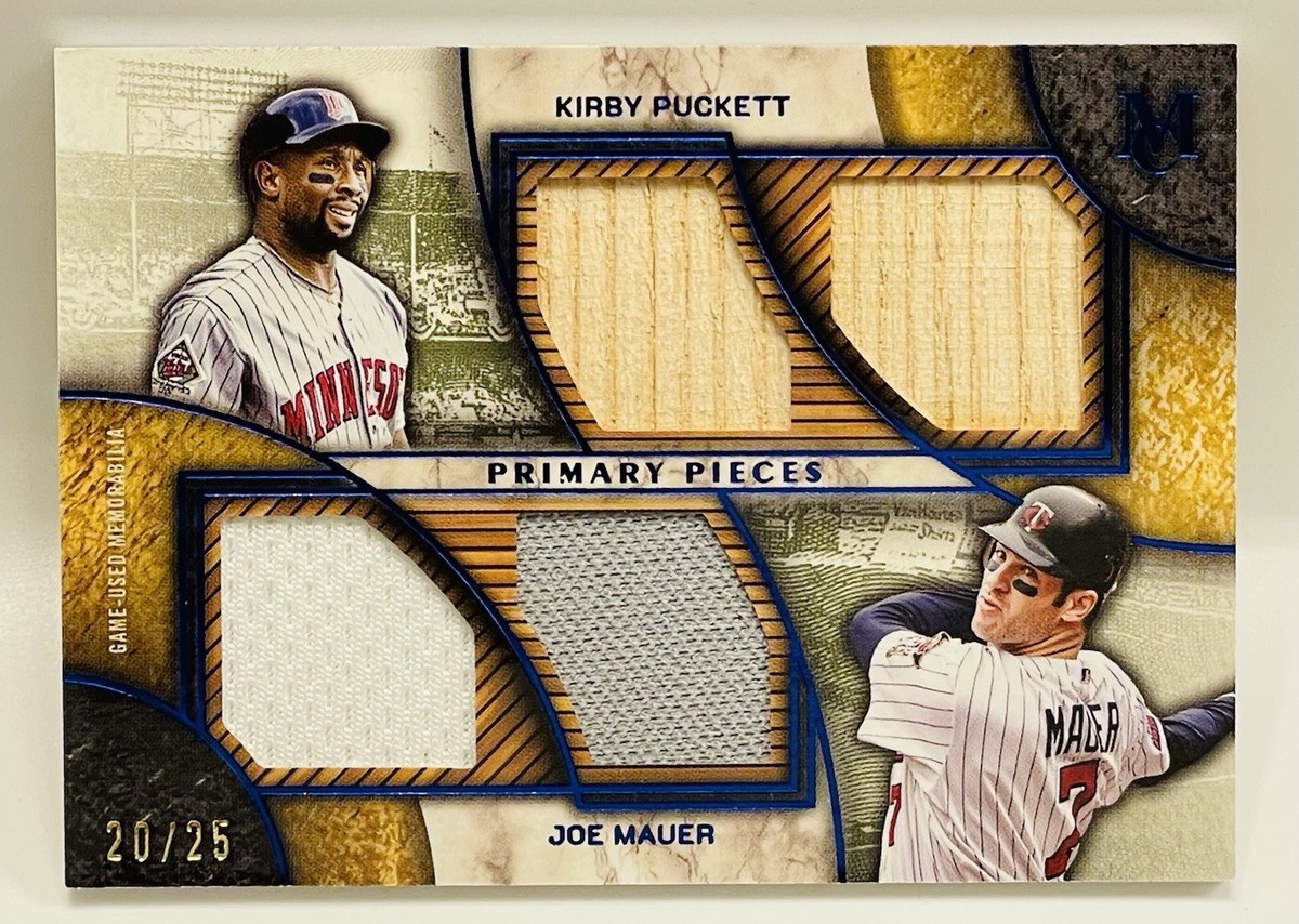 Kirby Puckett & Joe Mauer *20/25* 2025 Topps Museum Collection