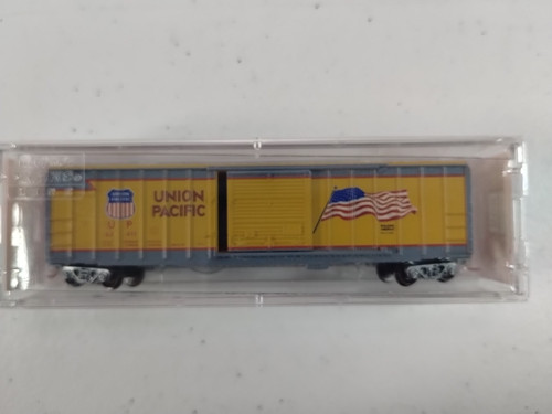 Micro-Trains NSE 15-01 Escala N Caja Coche UNION PACIFIC #62415 Bandera de Estados Unidos Caja Coche Nuevo de Lote Antiguo | Zustand: New
