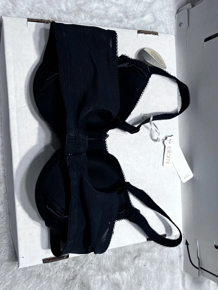 Elomi blandness Amelia black bra women size 40 DD NEW - Image 3 of 4