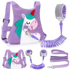 Toddler Leash-Baby Walking Safty Harness and Child Anti Lost Wrist Purple