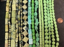 bulk sale //lot of 16 strands mix shape gem stone beads/(n197c)