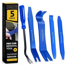 Auto Trim Removal Tool Kit - 5 Piece Set for Dash, Door Panel, 5 Pack Blue