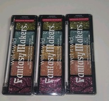 3 Lot Wet N Wild Fantasy Makers Glitter Palette For Eye Face Candy Wasted 0.17oz