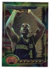CHRIS WEBBER ROOKIE 1993-94 TOPPS FINEST 212 GOLDEN STATE WARRIORS MICHIGAN HOF