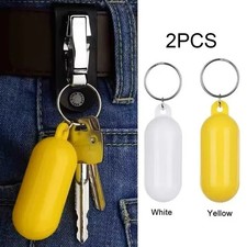 2pcs Floating Keychain Buoyant Key Ring Boating Float Marine Water Safety EDC US