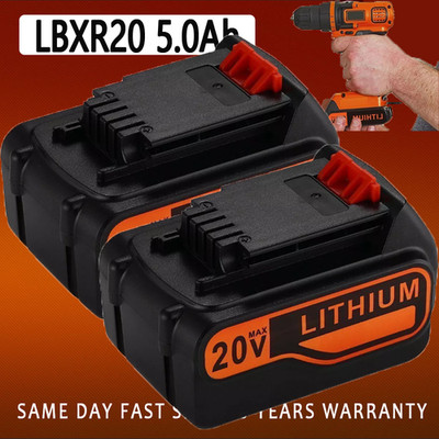 Neu 20V 5.0AH Li-Ion LBXR20 Akku für Black & Decker MAX Matrix LCS1620 LBX20 2X
