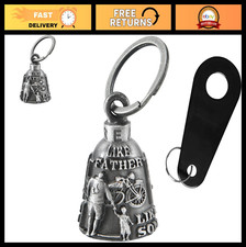 Motorcycle Guardian Angel Bell - Good Luck Gremlin Biker Charm for Riders, Men 