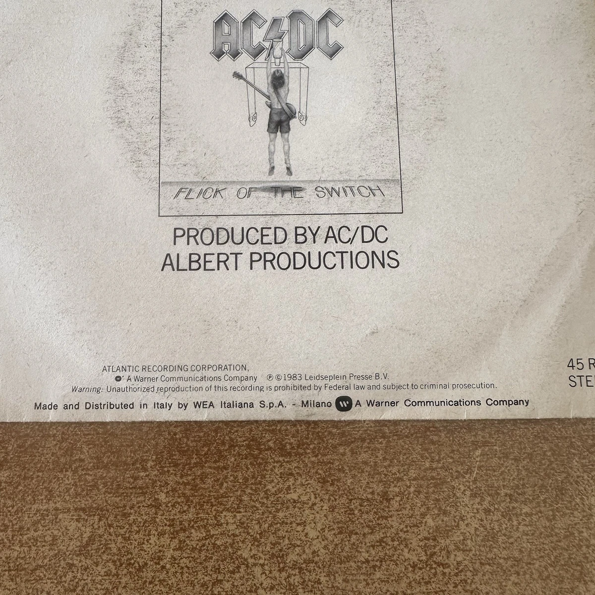 AC/DC – Guns For Hire ©1983 Made in Italy - Atlantic – 78 9774-7