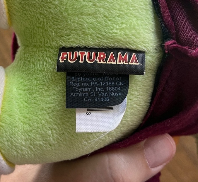 FUTURAMA 3 X plush toy Zoidberg Kif Nibbler 2013 Toynami stuffed Fox stuffy doll