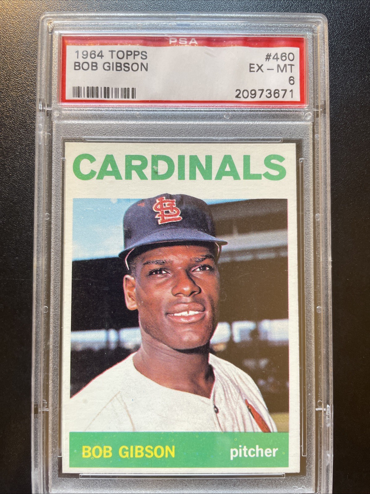 1964 Topps #460  Bob Gibson PSA 6