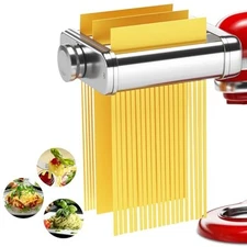 NEWSETS-3 in 1 Pasta Maker Attachment for All Kitchen Aid Mixers,