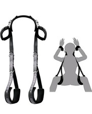 Bed Bondage Set Harness Handcuffs Ankle Wrist Cuffs Adult Couples Restraint-BDSM