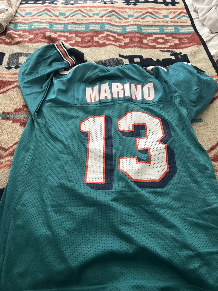 Camiseta De Colección Dan Marino Miami Dolphins Para Hombre XL STARTER Rara Foto 2 de 4
