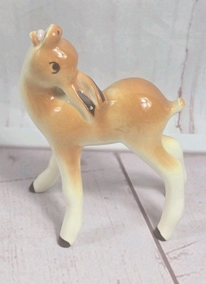 1940s Robert Simmons Cry Baby Deer MCM California Pottery Figurine