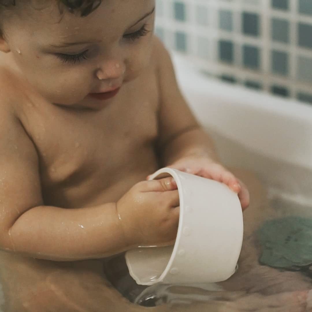 Moonkie Stacking Cups Toy, Fun Educational Baby Toys Silicone Soft Teething Toy,