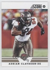 2012 Score Adrian Clayborn #124 8n0