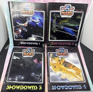 AoG Babylon 5 WARS 2nd Ed Lot of 4 Books - Showdowns 1, 2, 3, 4 Volume 1-4 Good