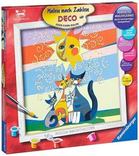 Ravensburger 29006 Peinture Par Numéros Kit Rosina Wachtmeister Chats 30 Cm