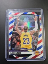 LeBron James Lakers 2024-25 Panini Prizm #130 Red White and Blue