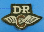 Vintage WW2 Dispatch Rider DR British Military Cloth Trade Badge Sleeve Title