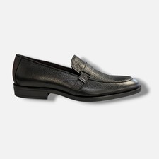 Bruno Magli Men's Black Pablo Leather Loafers Shoes Size 11