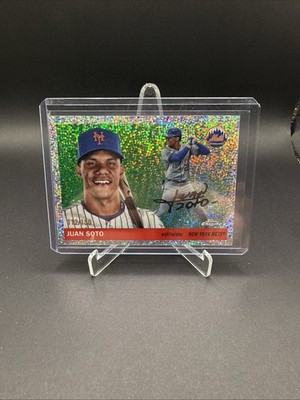 2025 Topps Chrome Platinum Juan Soto New York Mets Speckle Refractor 112/150