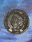 1892 Indian Head Penny Cent VF Details Environmental Damage