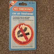 Rare Polco Vintage 1992 Car Air Fresheners No Smoking