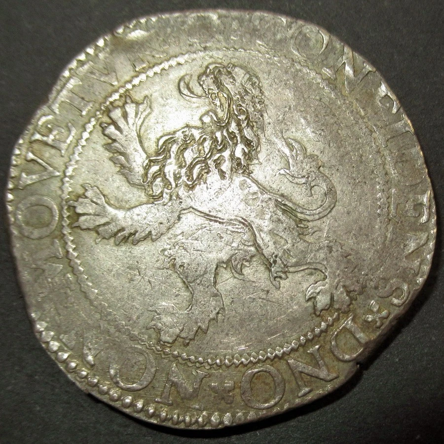 First Silver Dollar 1602 Dutch Colonial Holland mint 423 years old Early date RR - Image 2 of 3