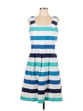 Nine West Women Blue Casual Dress 12
