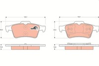 Trw Bremsbelagsatz, Scheibenbremse Hinterachse U.A. FüR Ford, Nissan, Renault