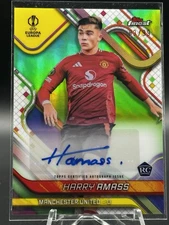 2024-25 Topps Finest Harry Amass #BA-HA Variation Auto Neon Green Wave RC /99 SP
