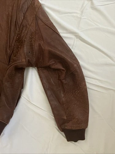 Vintage Banana Republic Leather Bomber Jacket image 5
