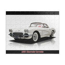 1961 Chevrolet Corvette Jigsaw Puzzle 1961 Chevrolet Corvette Jigsaw Puzzle