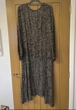 Mint Velvet leopard print midi dress (UK 10)