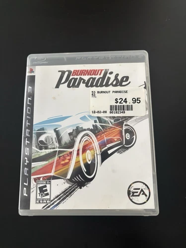 Burnout Paradise (Sony PlayStation 3, 2008) Complete w/ Manual - Tested Working
