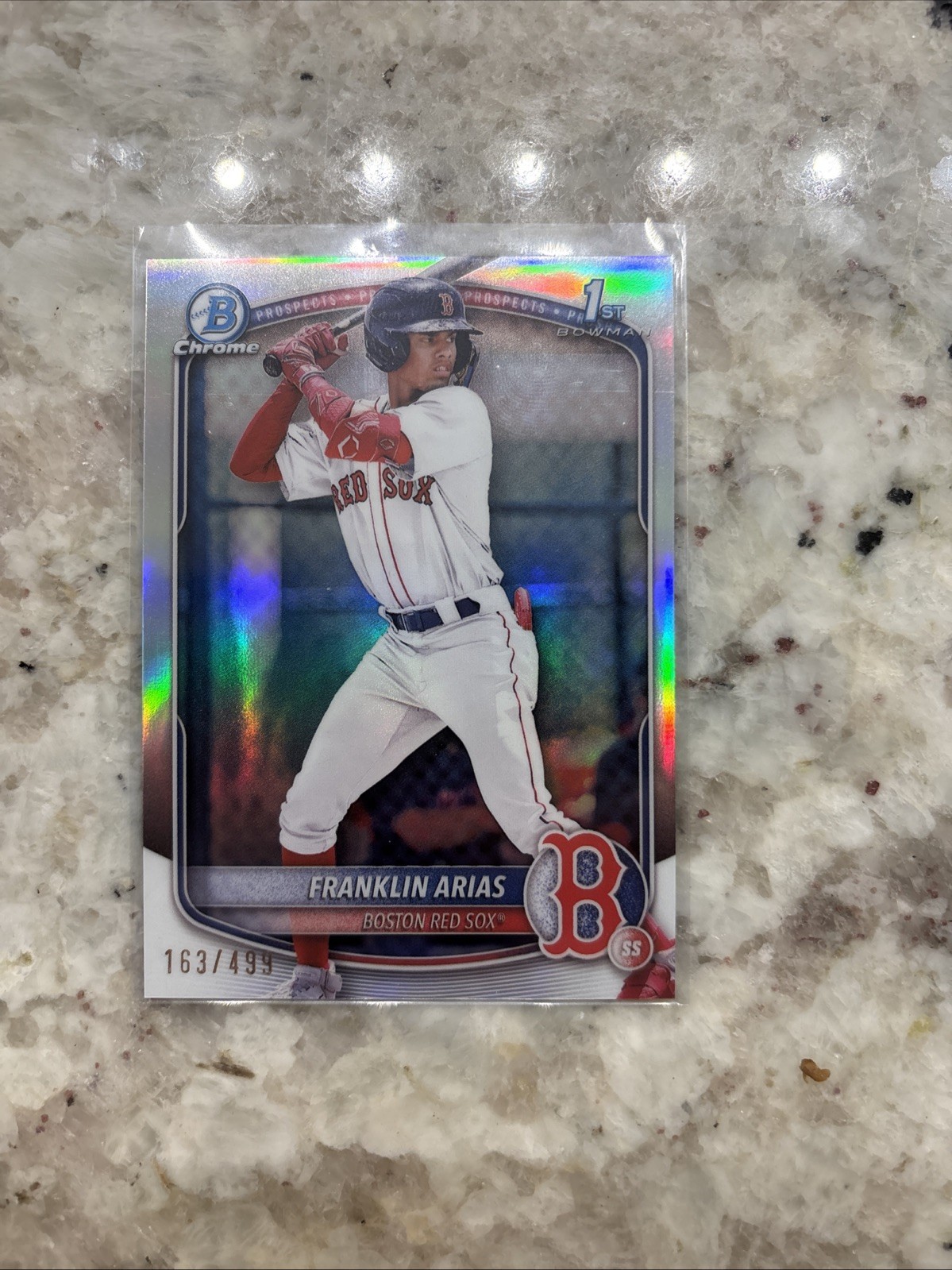 2025 Bowman - Chrome Prospects Franklin Arias #BCP-67 Refractor /499 (RC)