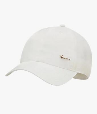 Nike Heritage 86 Hat Off White w/Gold Logo & Strapback, Adjustable, 943092, NWT